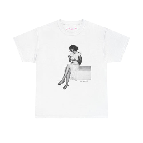 Gelato Hour Classic Tee in White, front