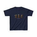 Wise Monkeys Baby Tee in Navy, front