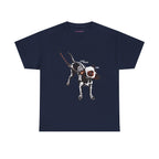 Skeleton Dog Classic Tee in Navy, front