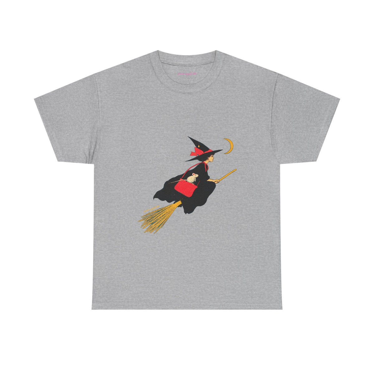 Flying Witch Classic Tee in Sport Grey, front