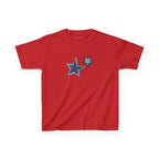 Shooting Stars baby tee in Red, front