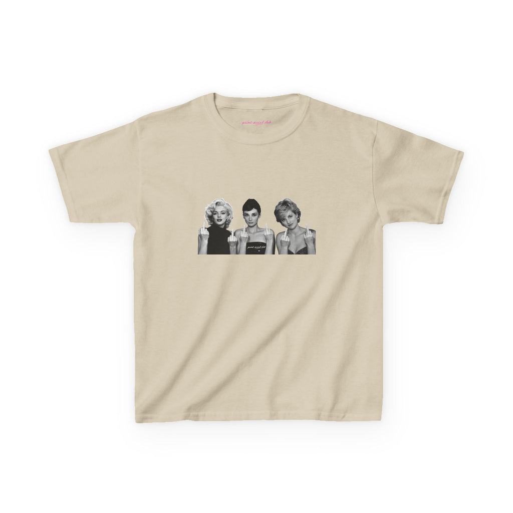 Iconic 3 Baby Tee in Sand, front