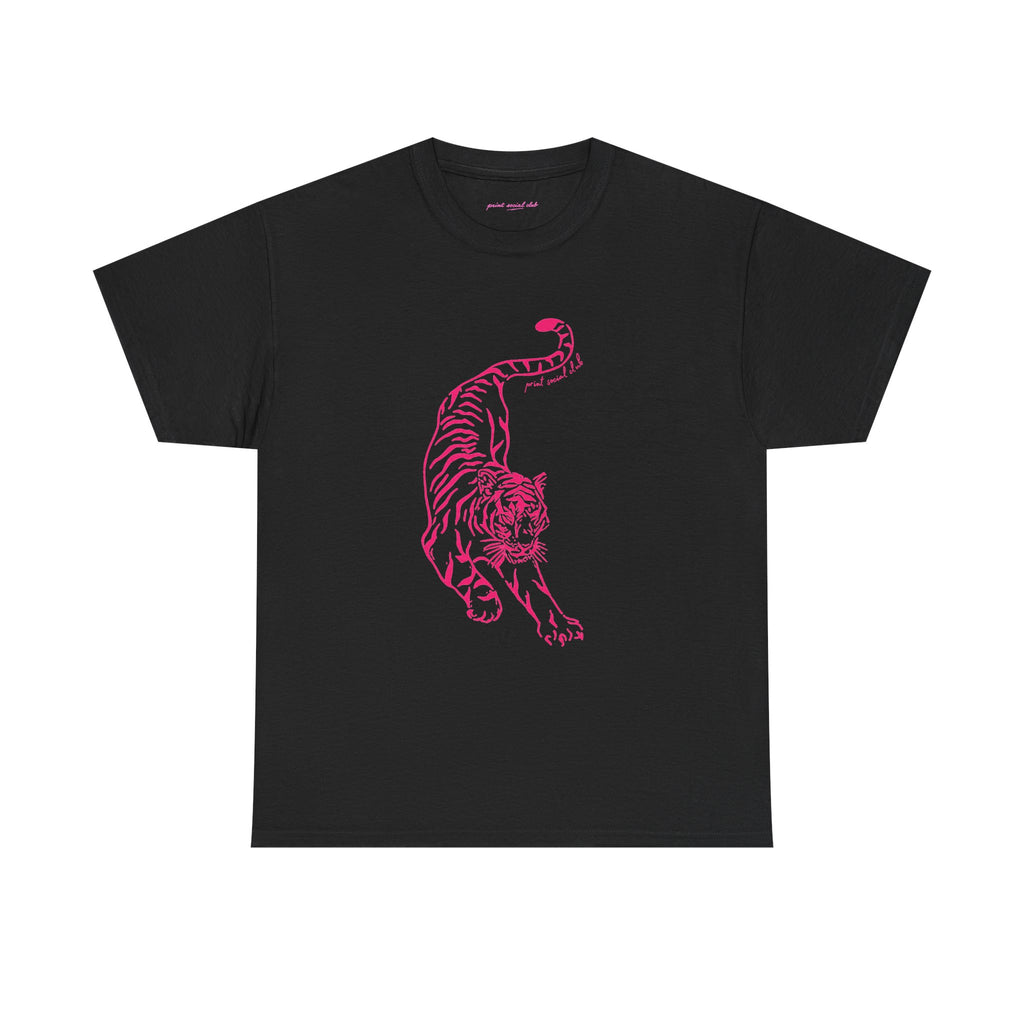 Stretching Classic Tee in Black, front