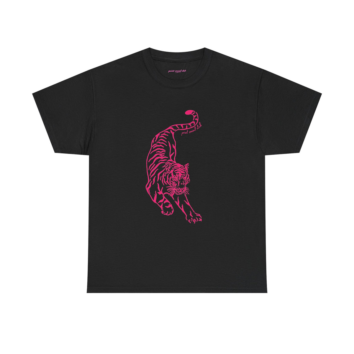 Stretching Classic Tee in Black, front
