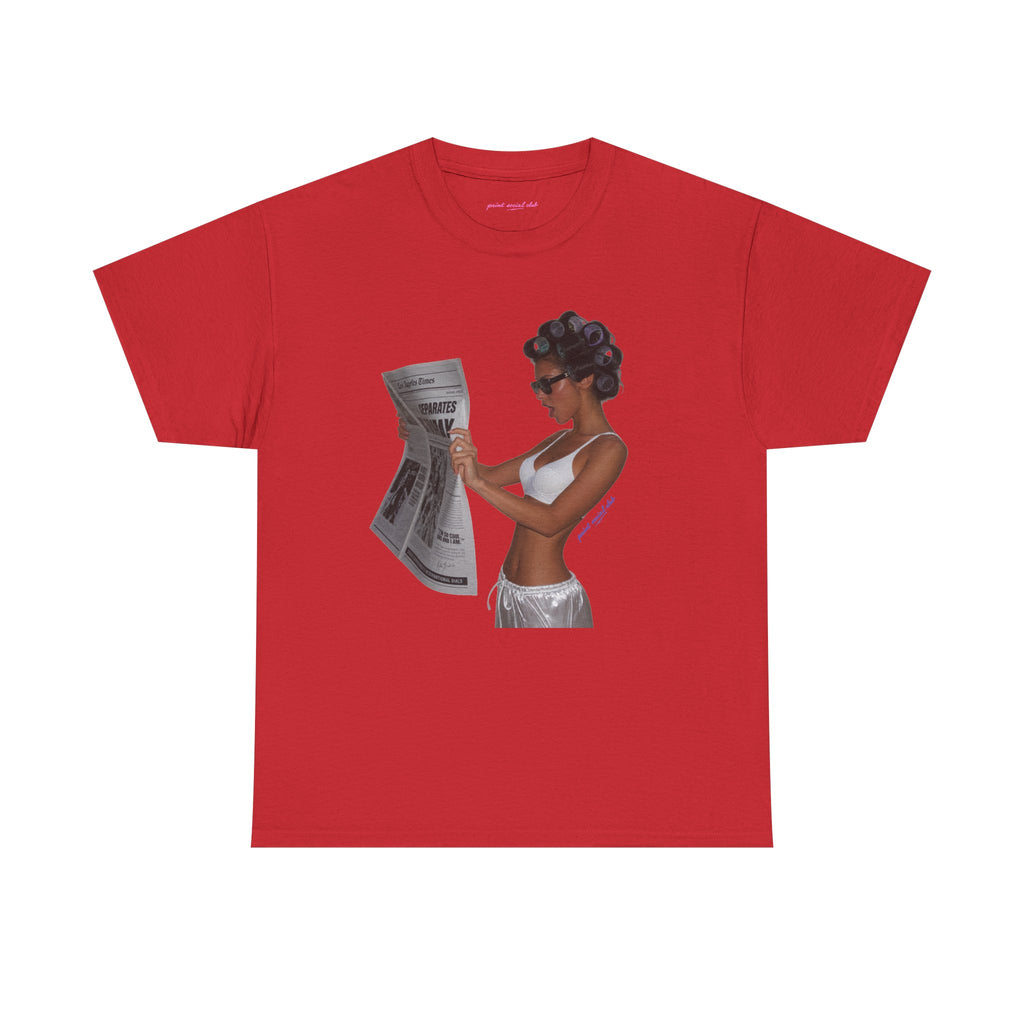 News Classic Tee in Red, front