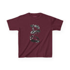 Heels Baby Tee in Maroon, front