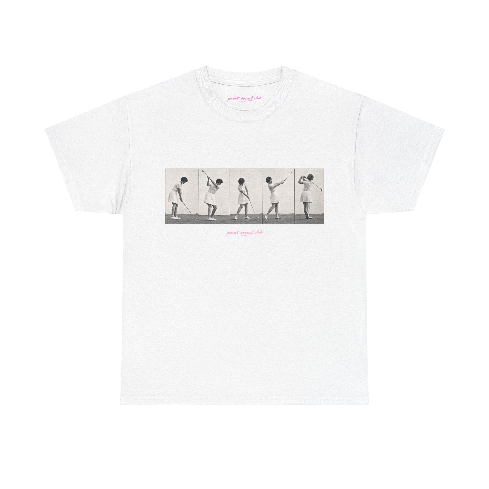 PSC Golf Club Classic Tee in White, front
