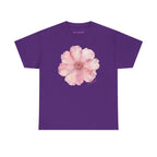 He Sent Flowers Classic Tee in Purple, front