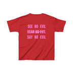 Wise Monkeys Baby Tee - double sided, front