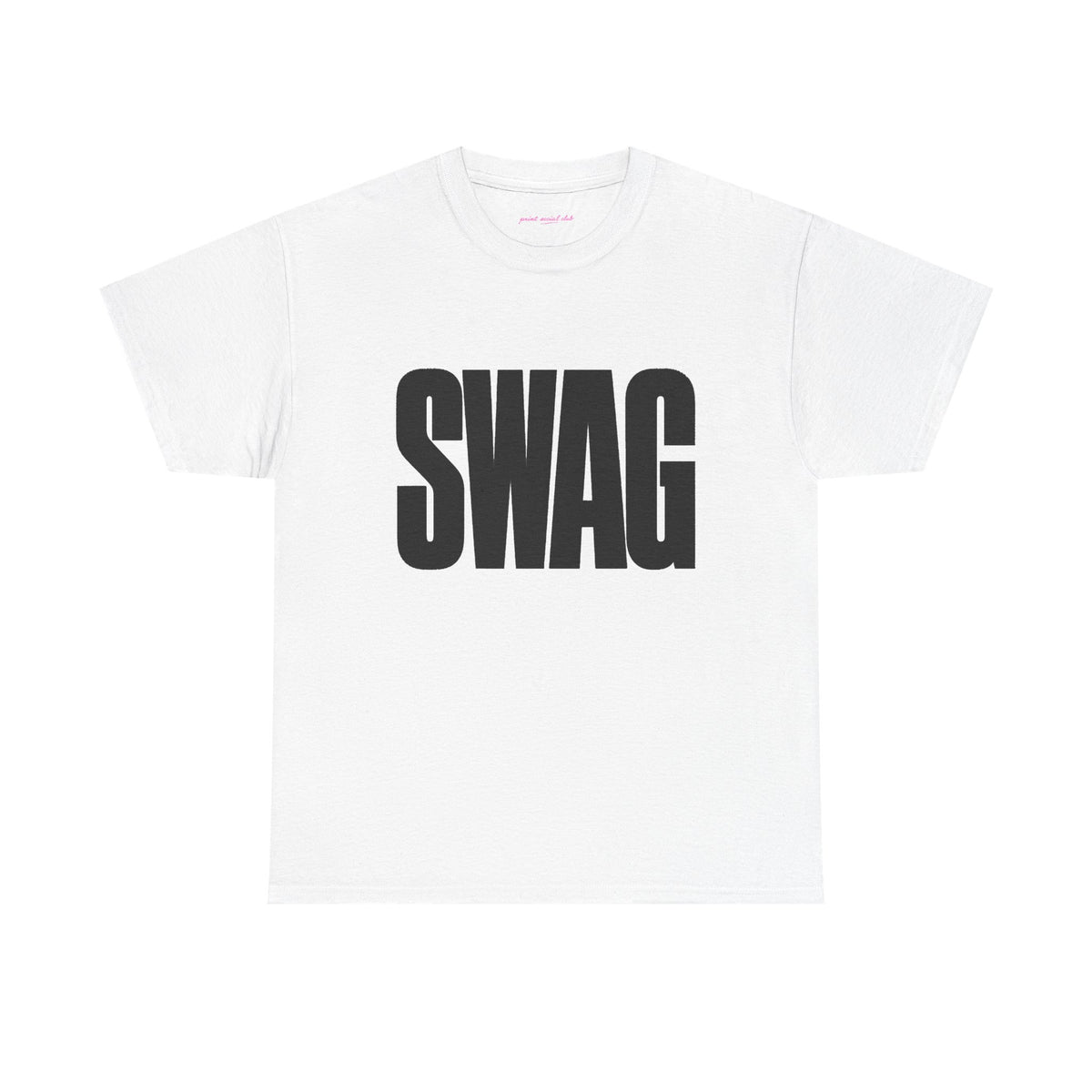 SWAG Classic Tee in White, front