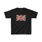 United Jack Baby Tee in Black, front