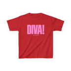DIVA! Baby Tee in Red, front