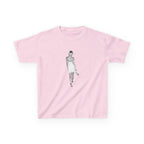 Heels in Hand Baby Tee in Light Pink, front