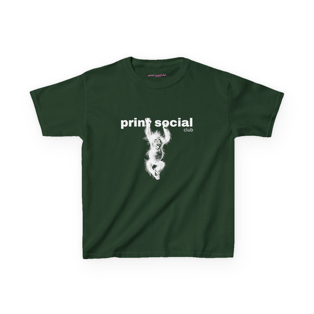 Save Wild Monkeys Baby Tee, front