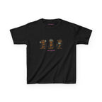 Wise Monkeys Baby Tee - double sided in Black, front