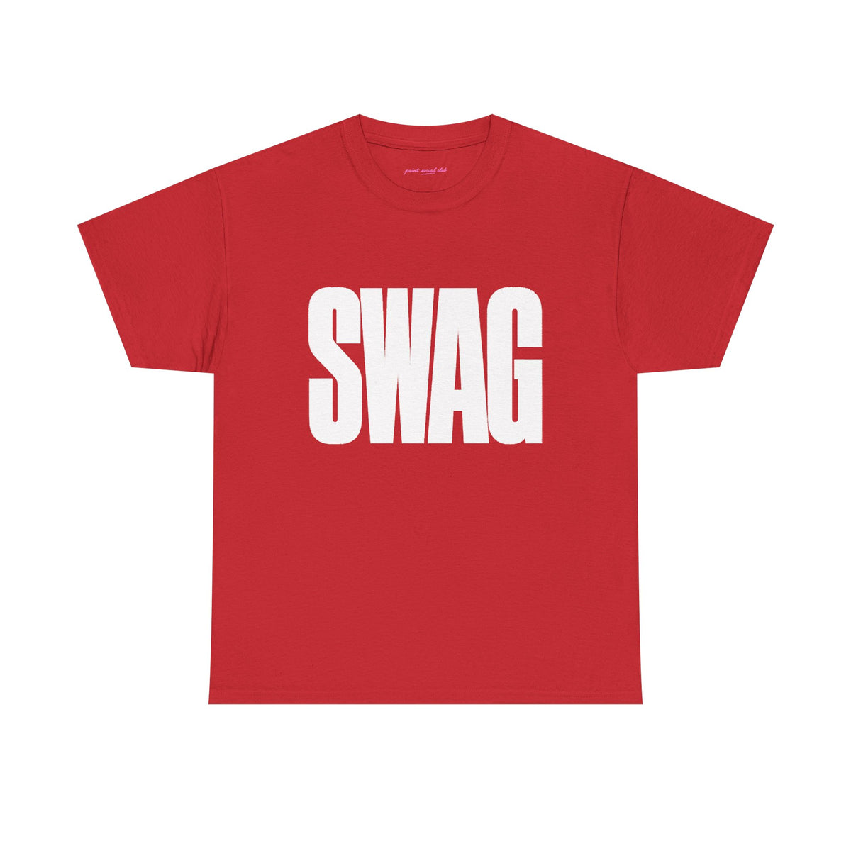 SWAG Classic Tee in Red, front