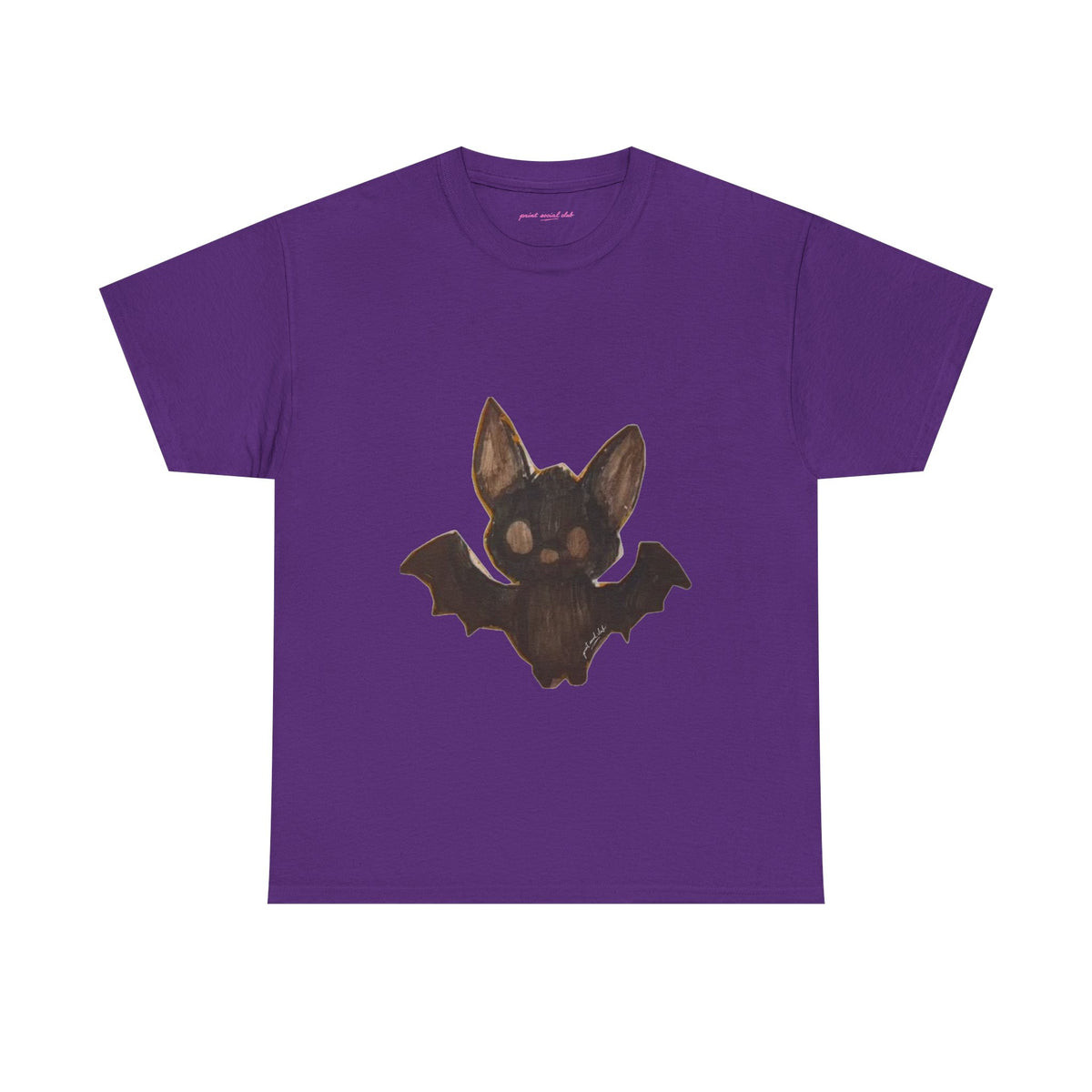 Little Bat Classic Tee in Purple, front