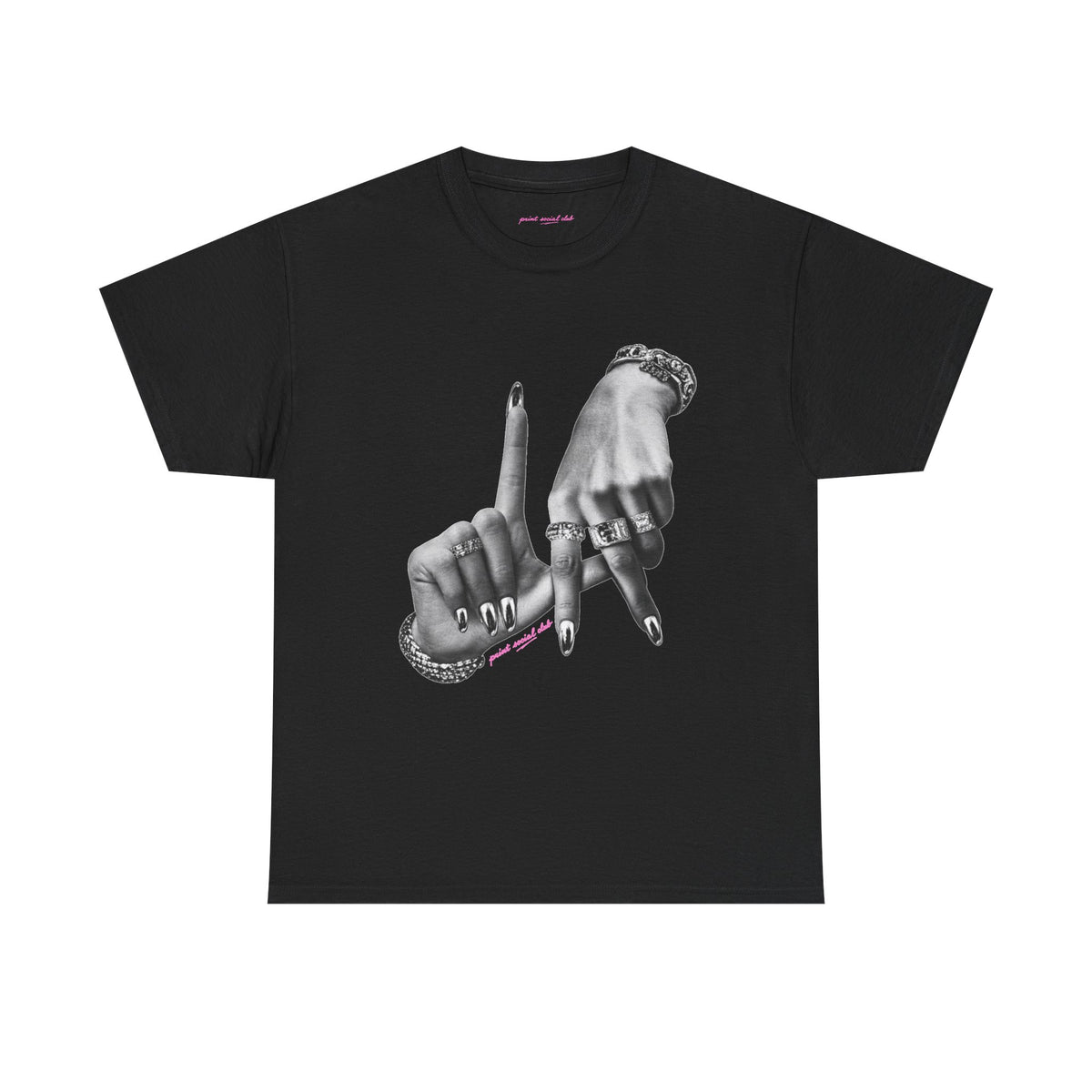 LA Classic Tee in Black, front