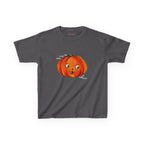 Halloween 26 Baby Tee in Charcoal, front