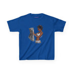 News Baby Tee in Royal, front