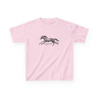 The Horse Baby Tee in Light Pink, front