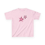 Shooting Stars Pink Baby Tee, front