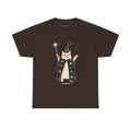 Wizard Cat Classic Tee in Dark Chocolate, front