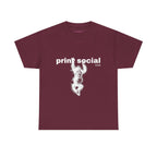 Save Wild Monkeys Classic Tee in Maroon, front
