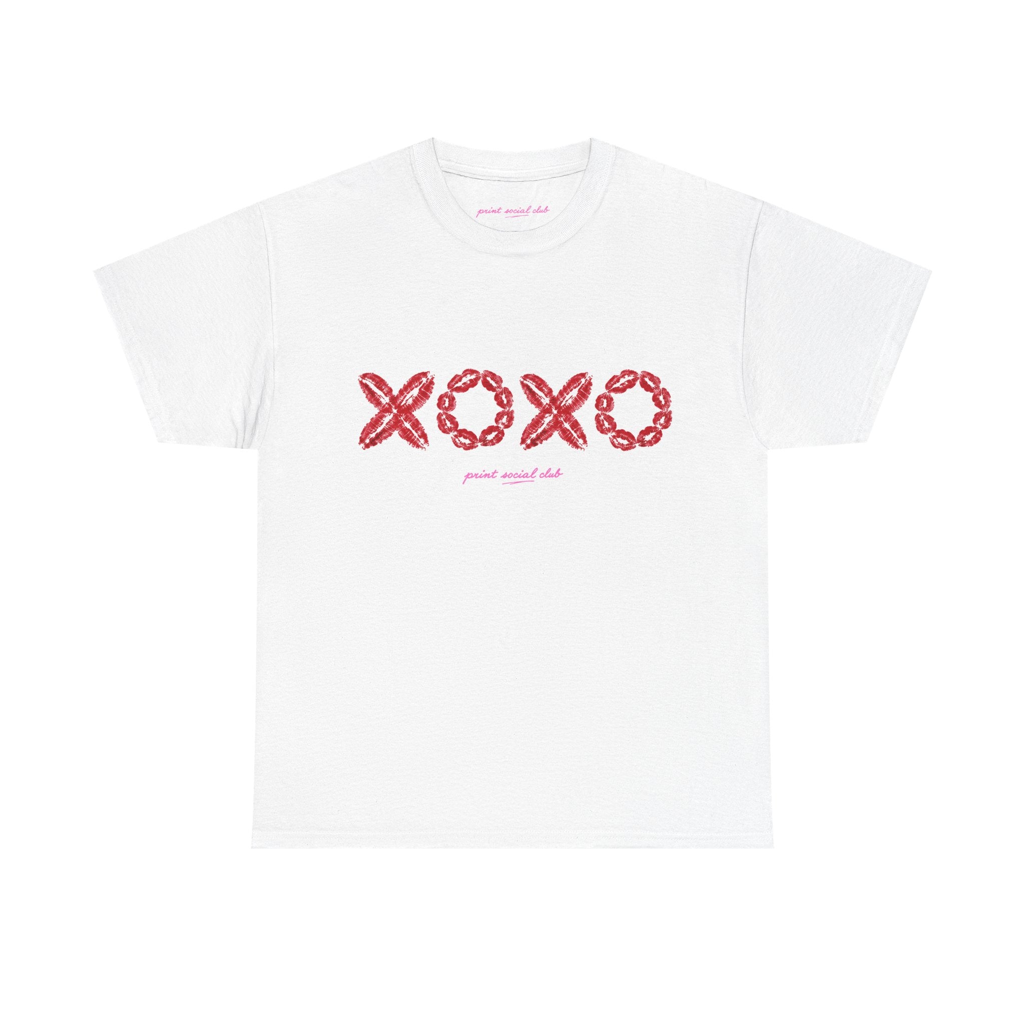XOXO Classic Tee in White, front