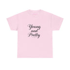 Young & Pretty Classic Tee in Light Pink, front