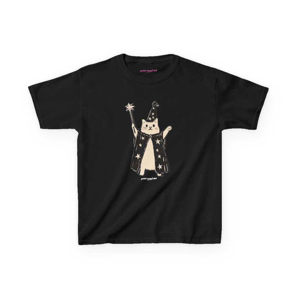 Wizard Cat Baby Tee, front