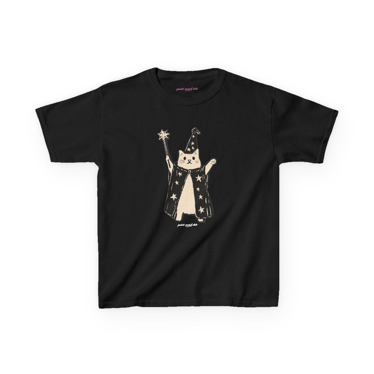 Wizard Cat Baby Tee, front
