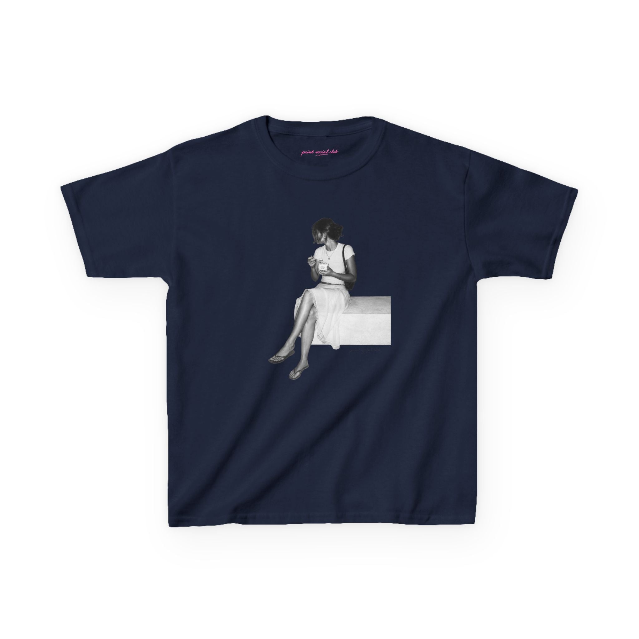 Gelato Hour Baby Tee, front