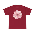 He Sent Flowers Classic Tee in Cardinal Red, front