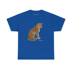 Watercolor Leopard Classic Tee in Royal, front