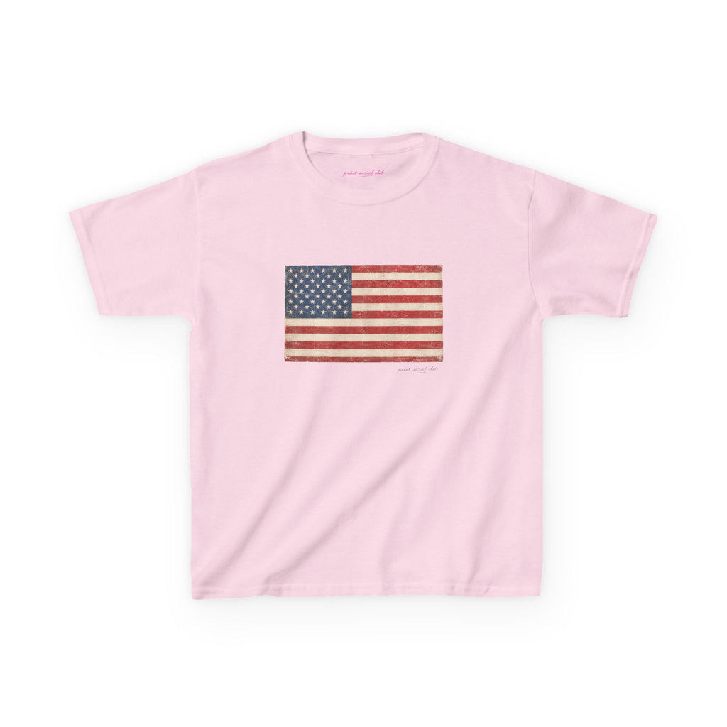 American Baby Tee in Light Pink, front
