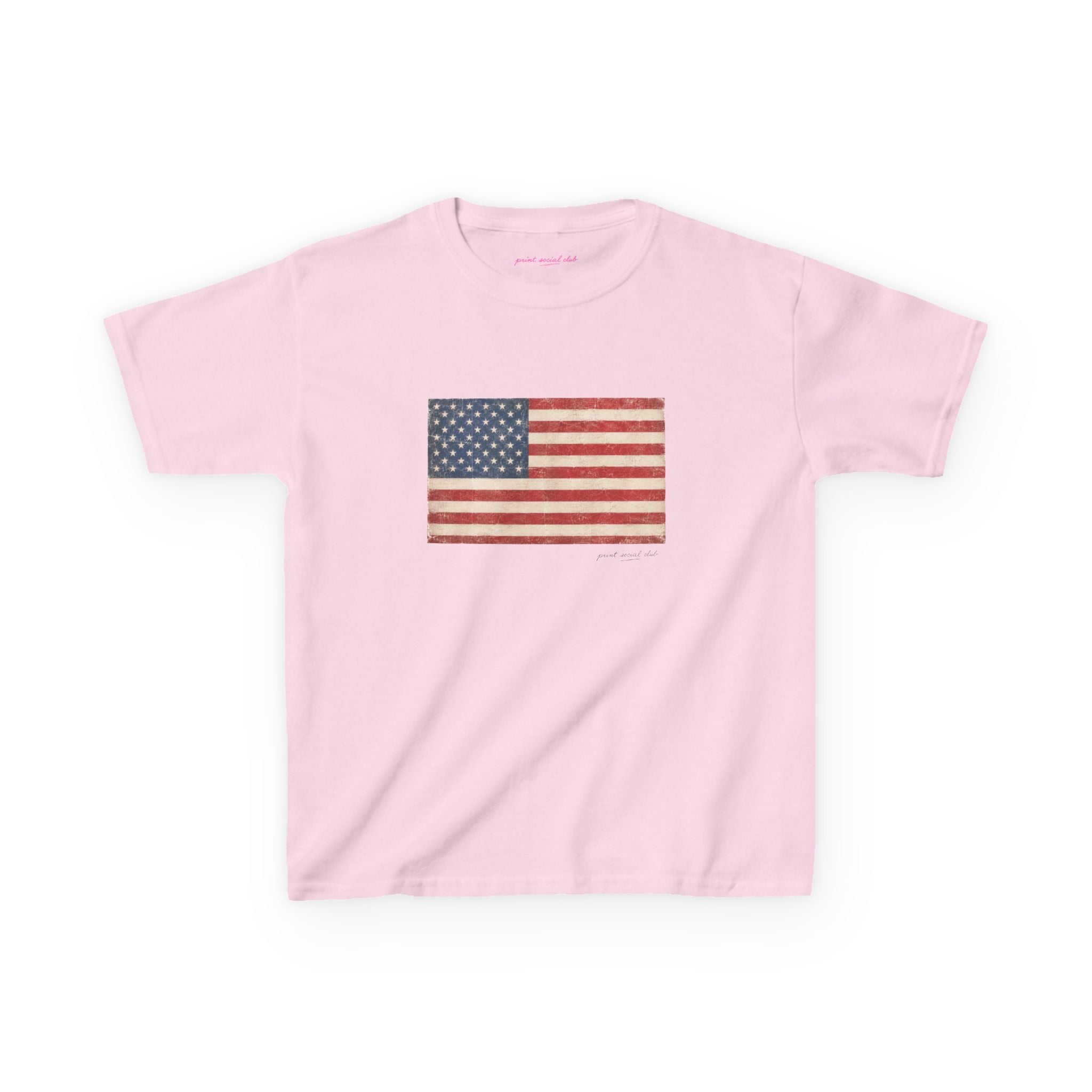 American Baby Tee in Light Pink, front