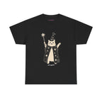 Wizard Cat Classic Tee in Black, front