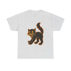 Black Cat Classic Tee in Ash, front