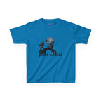 Camera Kid Baby Tee in Sapphire, front