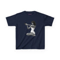 Hands-Up Baby Tee in Navy, front