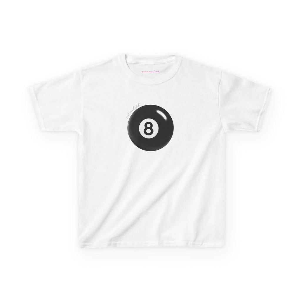 Lucky 8 baby tee, front