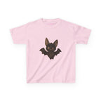 Little Bat Baby Tee in Light Pink, front