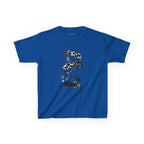 Heels Baby Tee in Royal, front