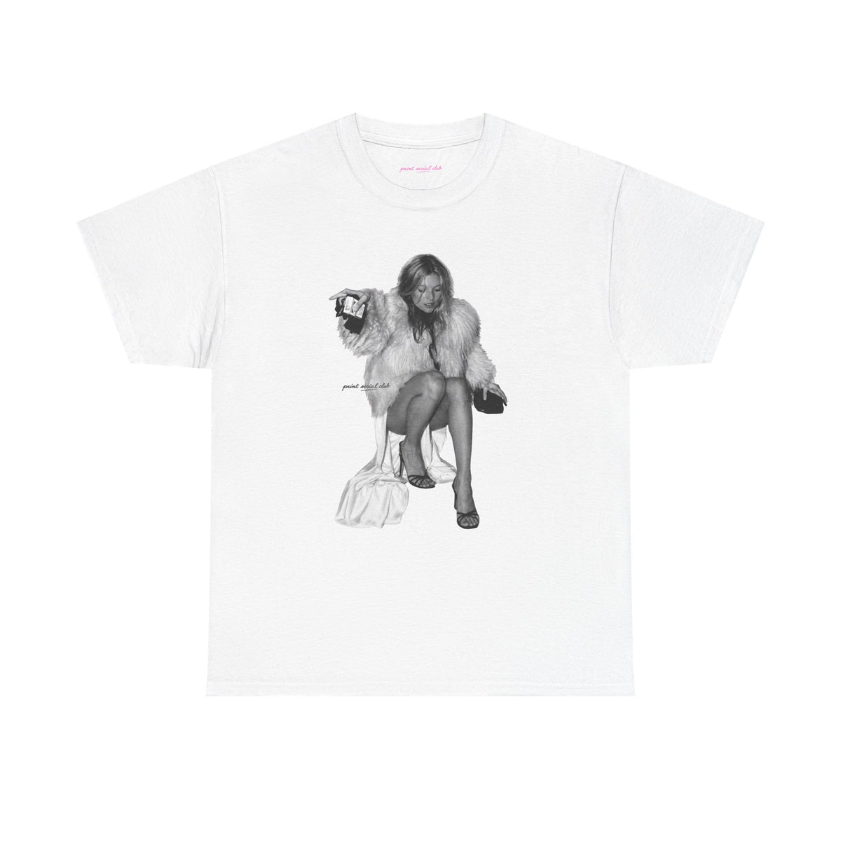 Moss Classic Tee in White, front