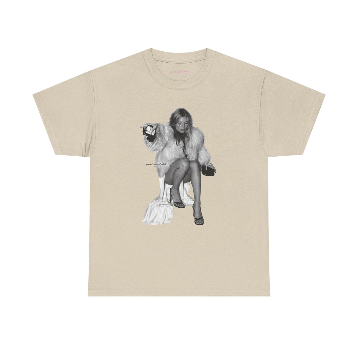Moss Classic Tee in Sand, front