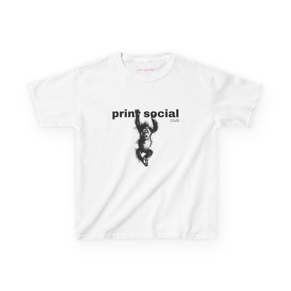Save Wild Monkeys Baby Tee, front