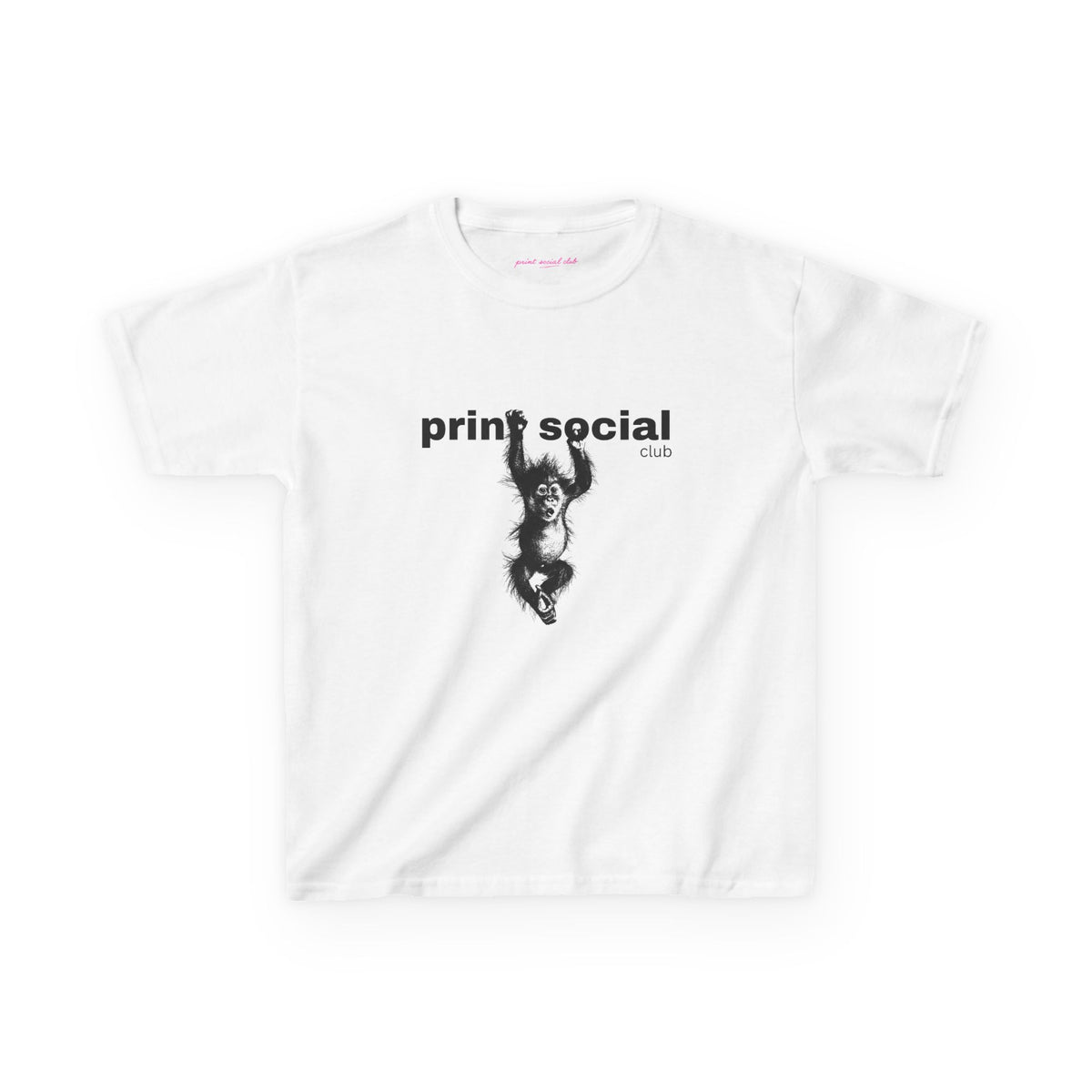 Save Wild Monkeys Baby Tee, front