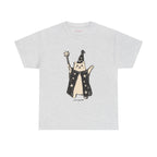 Wizard Cat Classic Tee in Ash, front