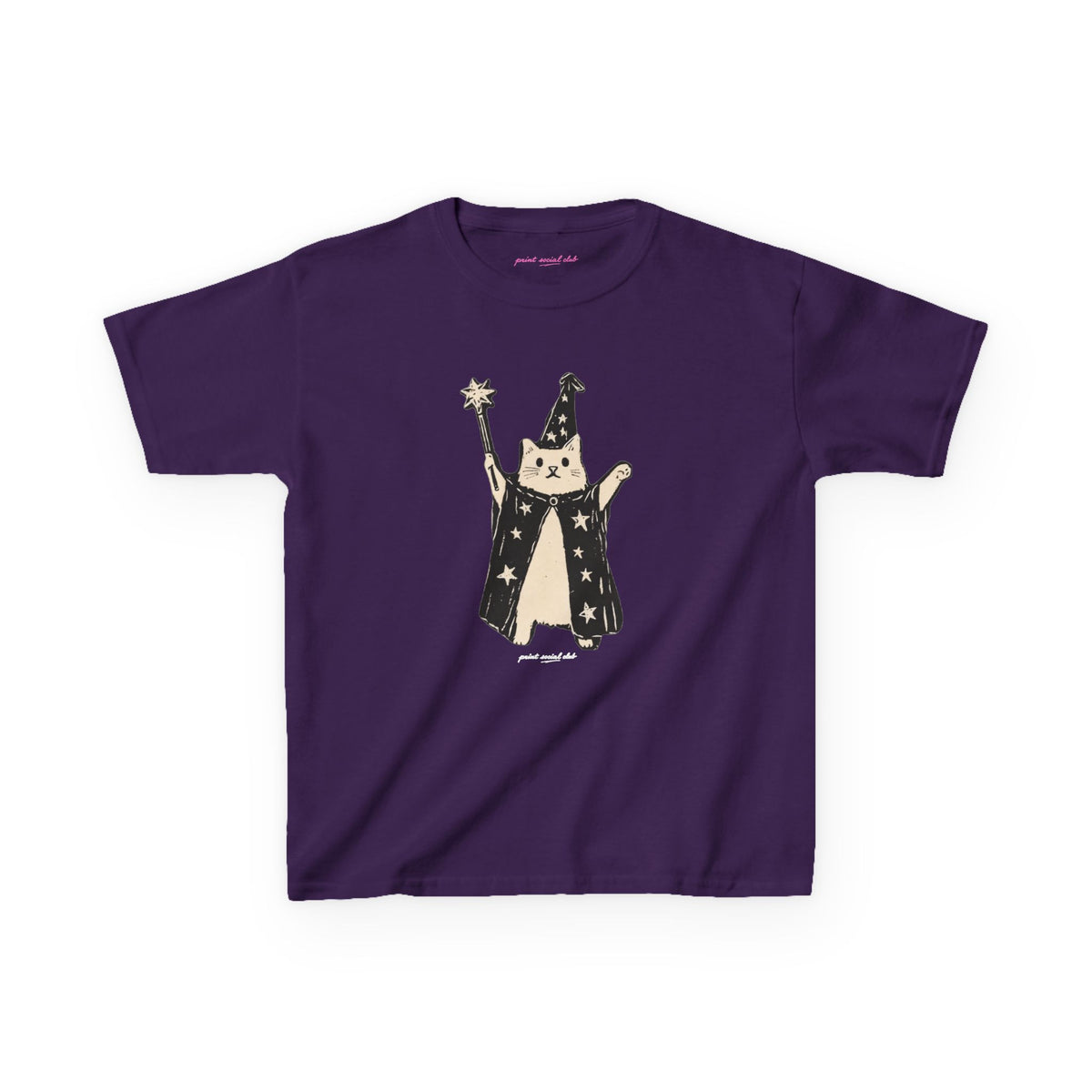 Wizard Cat Baby Tee, front